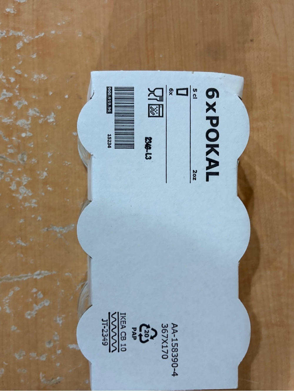 IKEA POKAL Glasses Pack - White Label